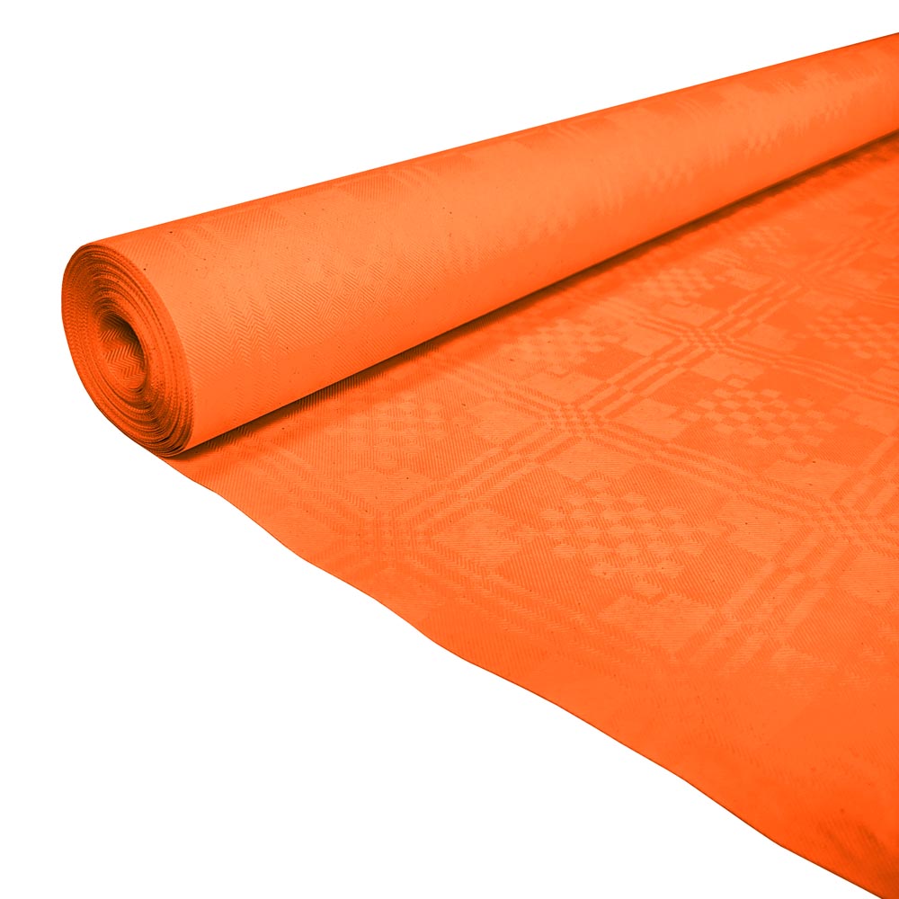 Festlig Orange Papirdug på Rulle til Hurtig Dækning
