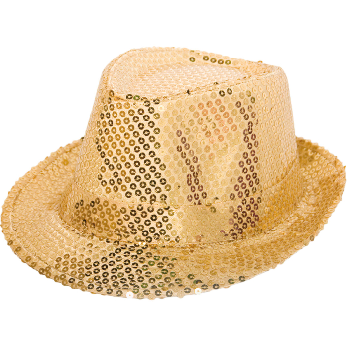 Guld Hat Med Glitter