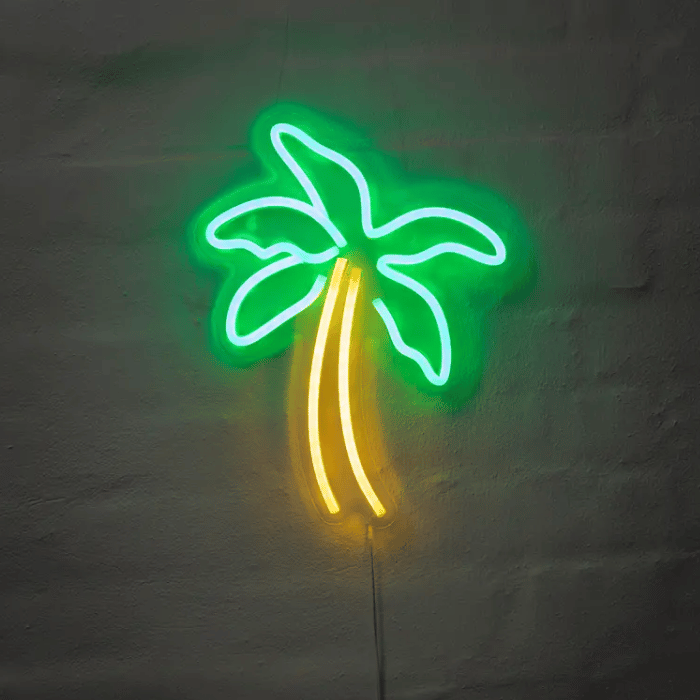 Palme Neon Led Skilt 31x25