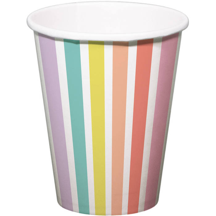 Pastelfarvede Papkrus 6x250 ml til Festudstyr