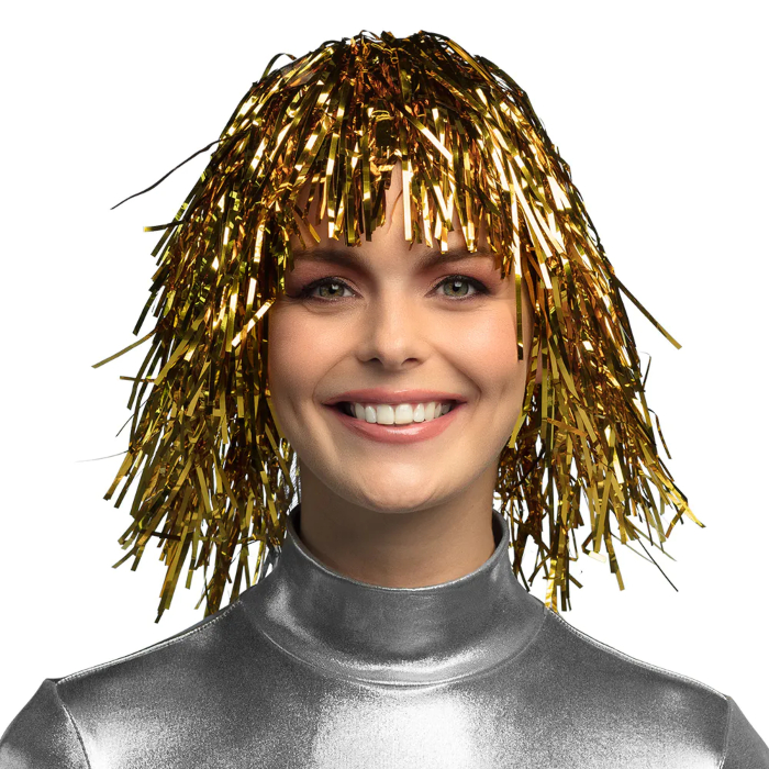 Paryk Guld Glitter
