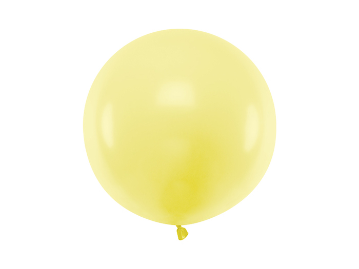 Pastel Gul Ballon 60 cm - Perfekt til festpynt!