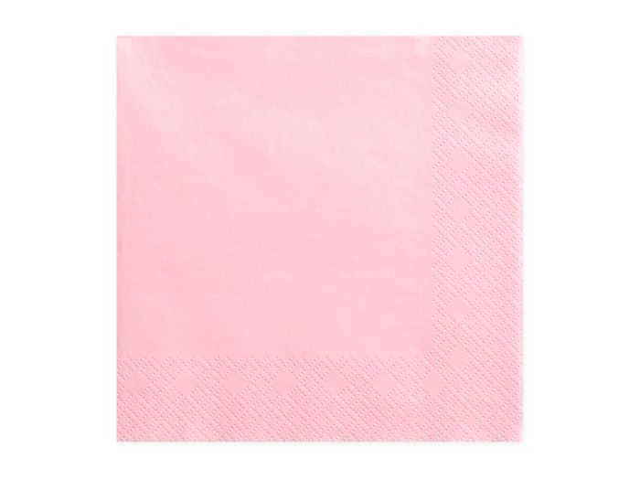 Pastel Lyserøde Servietter - 20 stk. til festlige anledninger