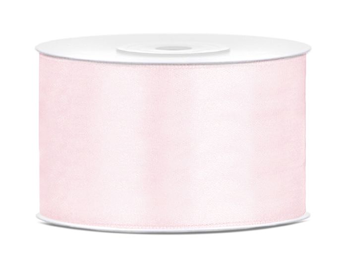 Pastel Lyserødt Satinbånd 38     25