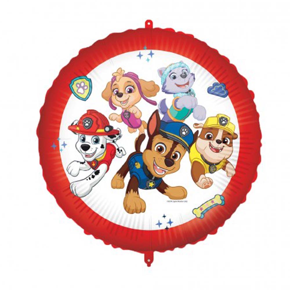 Paw Patrol Folieballon – Rød og Hvid til Festlige Anledninger
