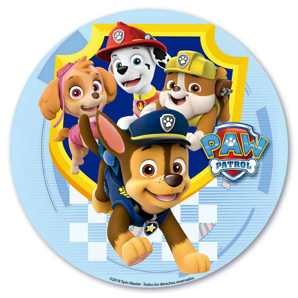 Paw Patrol Kageprint 20    Sukkerfri