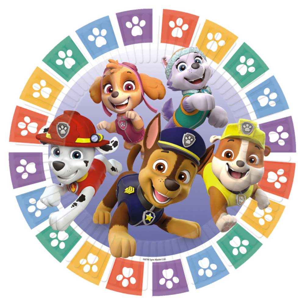 Paw Patrol Paptallerkner – Mighty Pups til Børnefest!