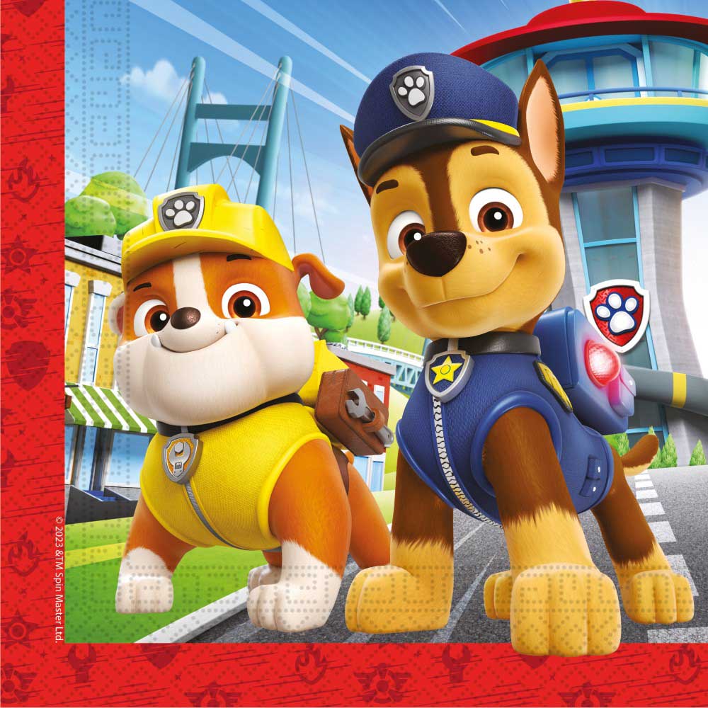 Paw Patrol Servietter 20 Stk  Rescue Heroes