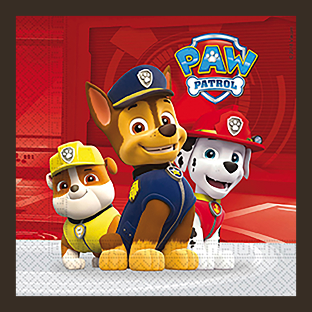 Paw Patrol Servietter - 20 stk. til festlige lejligheder