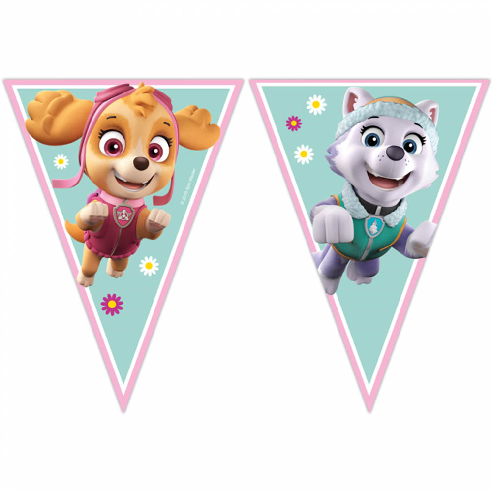 Paw Patrol Vimpelbanner med Skye og Everest til Fest