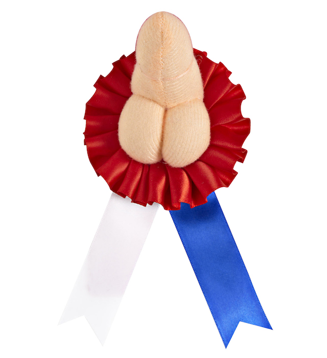 Sjov Penis Medalje Rosette til Festlige Anledninger