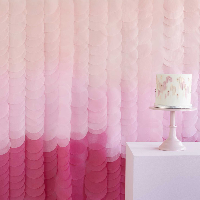 Pink Backdrop   Silkepapir       Meter