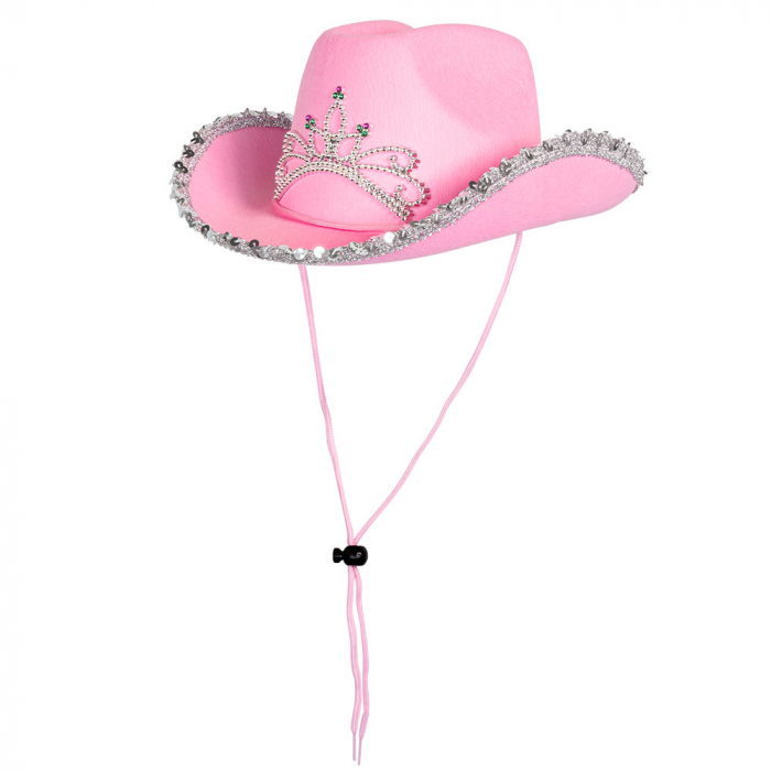 Lyserød Glimmer Cowboyhat til Børn - Fantastisk Tilbud!