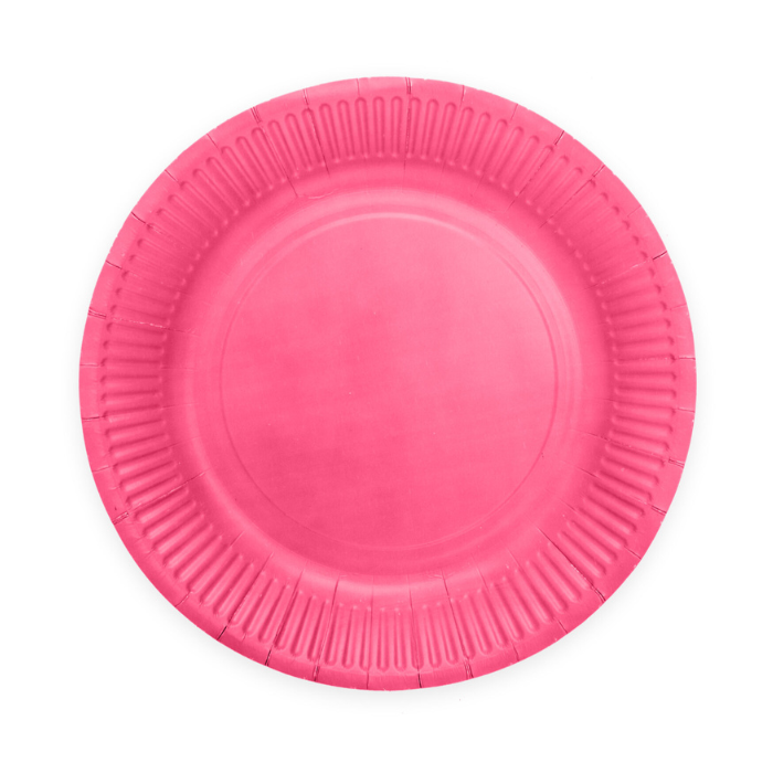 Rosa Pap Tallerkner 8 stk - Ø 23 cm til Festen!