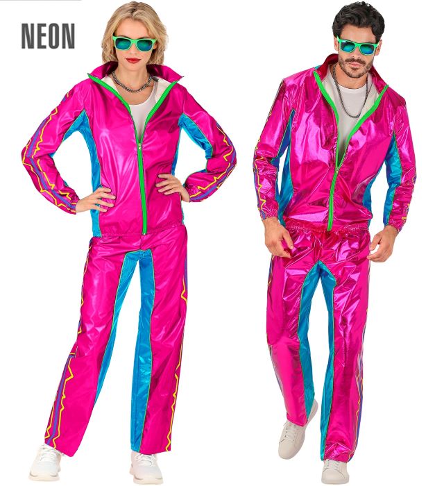 Pink Retro Disco Træningsdragt - Fantastisk Tilbud!