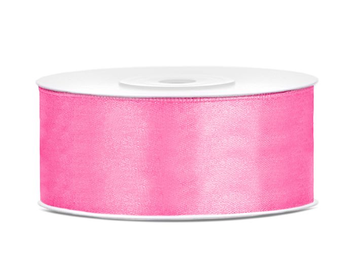 Lyserødt Satinbånd 25 mm x 25 m – Ideelt til festpynt!