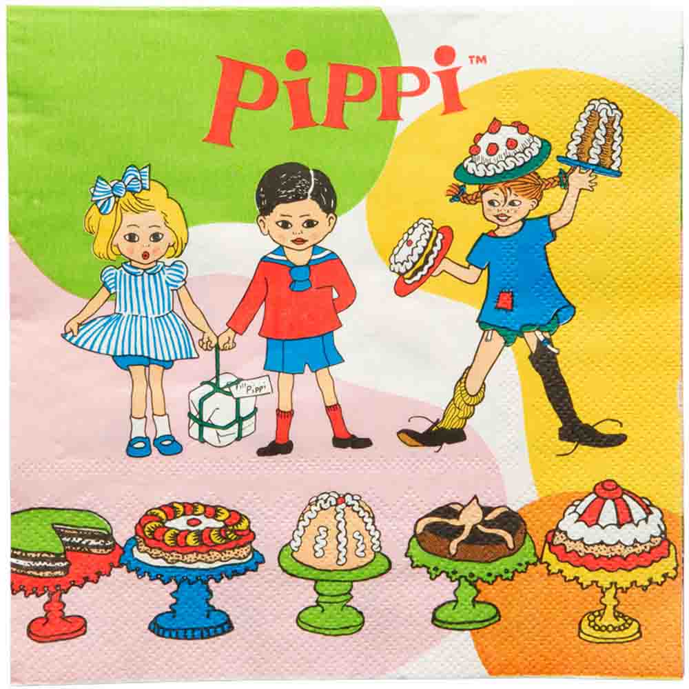Pippi Langstrømpe Fødselsdag Servietter – 16 Festlige Stk!