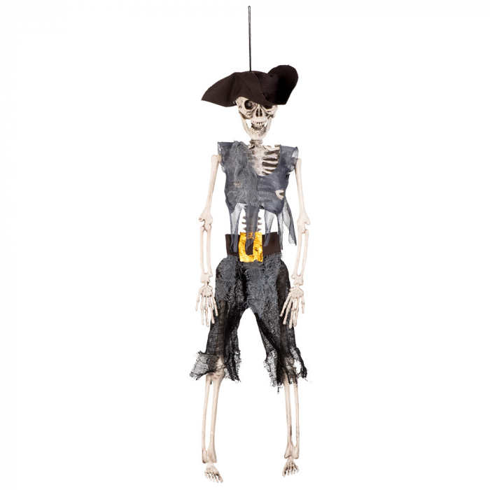 Pirat Kaptajn Skelet 40 cm – Uundgåelig Halloween Deko!