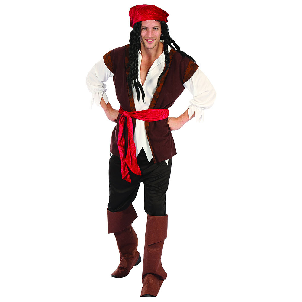 Pirat Kostume Mand One Size