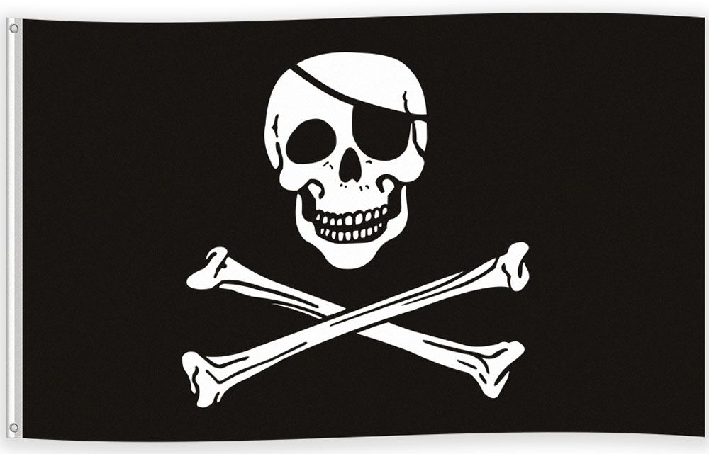 Jolly Roger Piratflag til Temafest – Bestil nu!