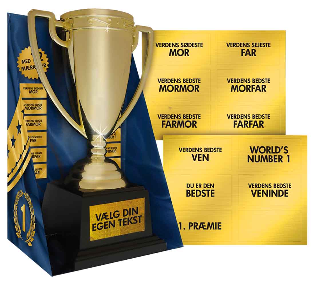 Guldpokal med Personlig Tekst – Fantastisk Festgave!