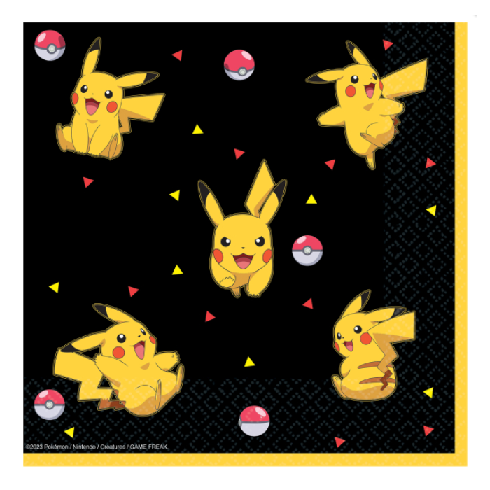 Pokemon Servietter 16x 33x33
