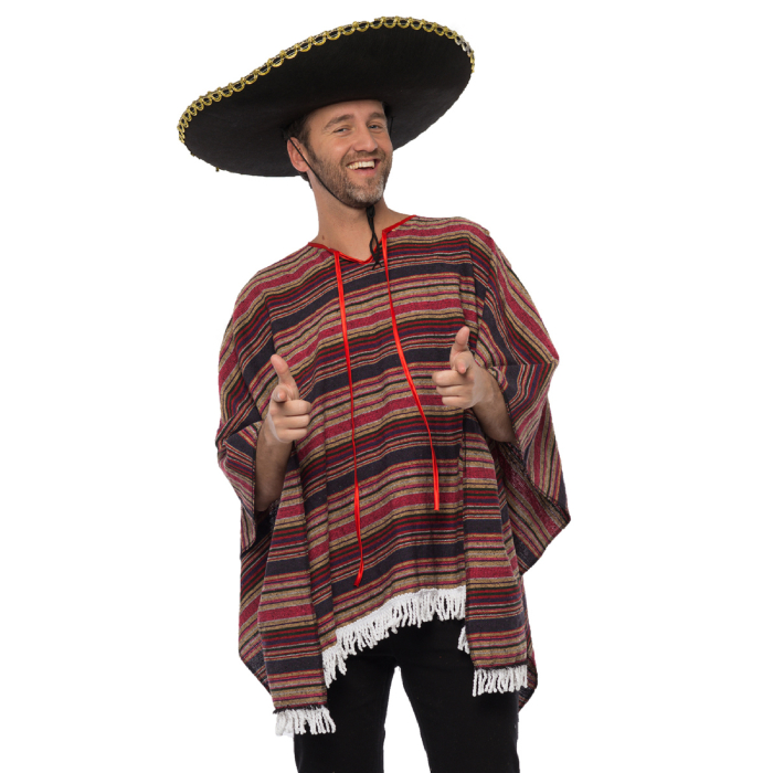 Multifarvet Deluxe Poncho - Fantastisk Tilbud!