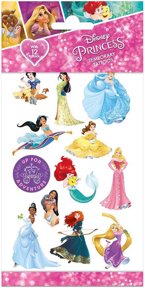 Prinsesse Tatoveringer – 12 Stk til Fødselsdagsfest
