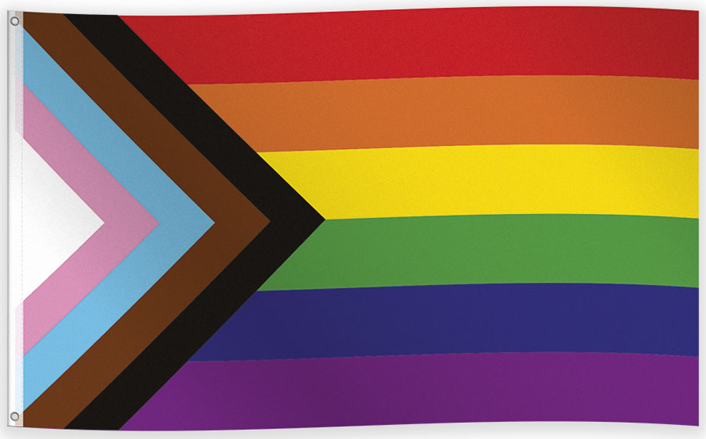 Progress Pride Flag – Støt mangfoldighed med stil! 90x150 cm