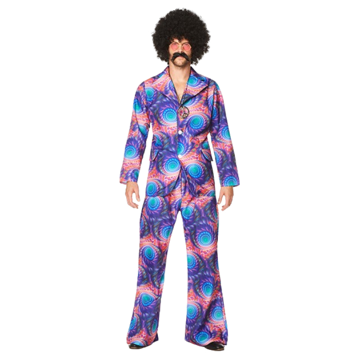 Psykedelisk Hippie Kostume til Festlige Begivenheder