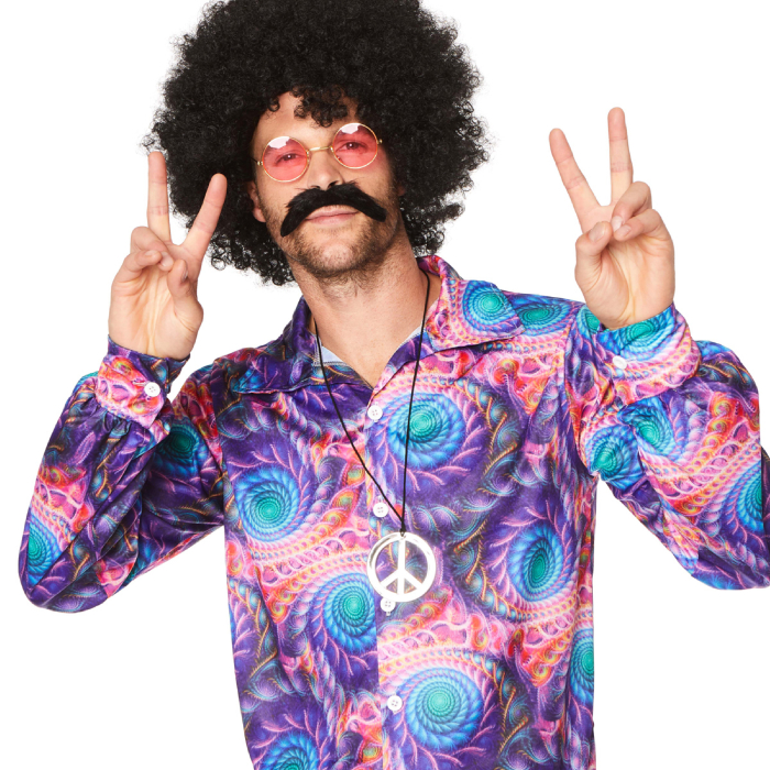 Psykedelisk Hippie Skjorte - Farverig Festvibe!
