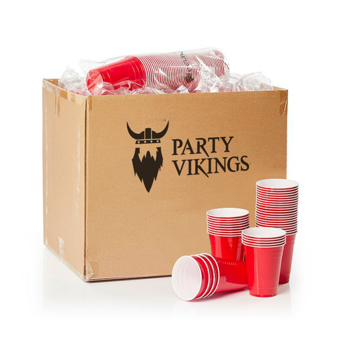 Røde Engangs Kopper 800 stk – Festtilbud hos PartyVikings.dk
