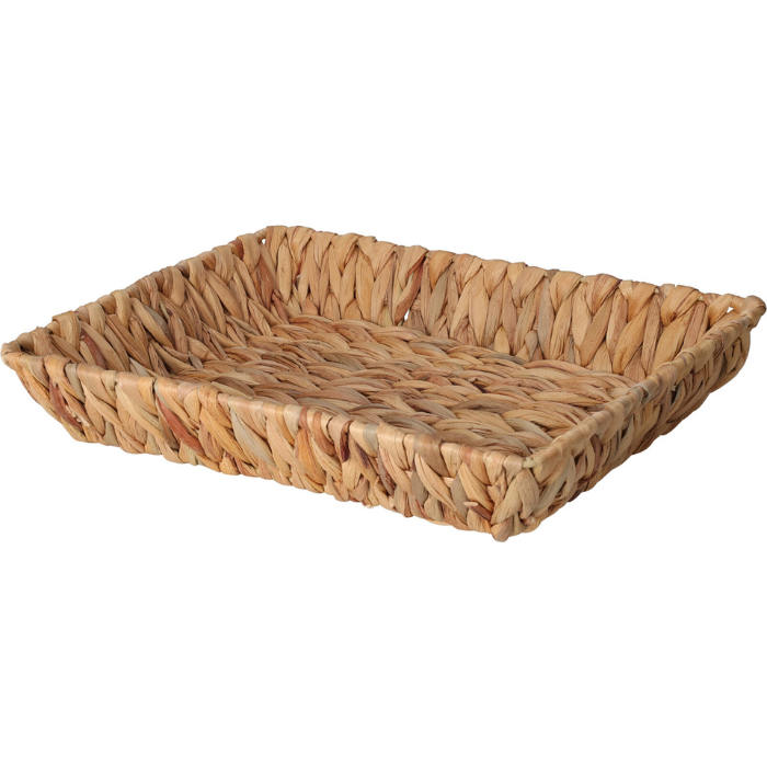 Rektangulær Fletkurv Lavet   Vandhyacint 33x25x6