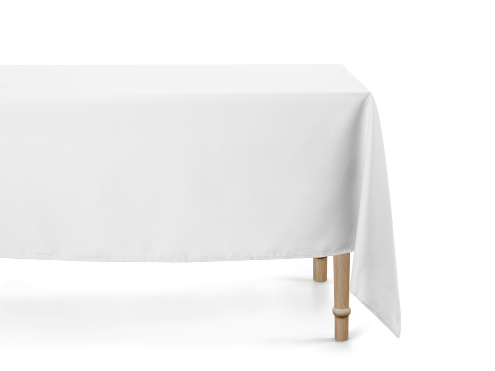 Elegant Hvid Stofdug til Fest – 140x170 cm