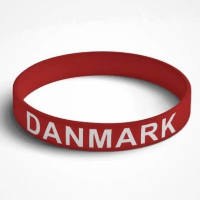 Rød og Hvid Silikone Armbånd til Danmark – Fantastisk Tilbud!