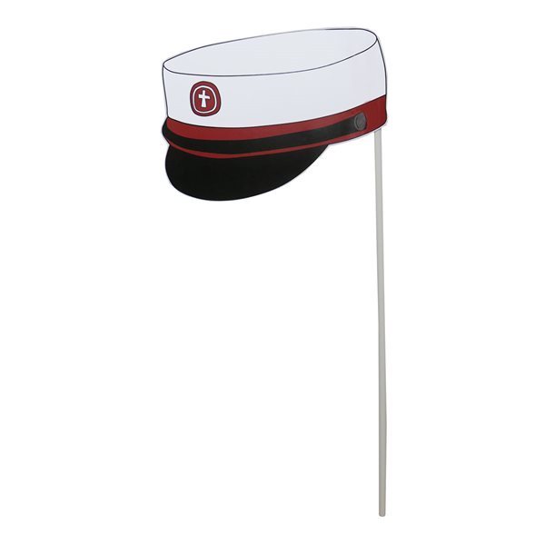 Rød Studenterhue med Flag – Ideel til Dimission!