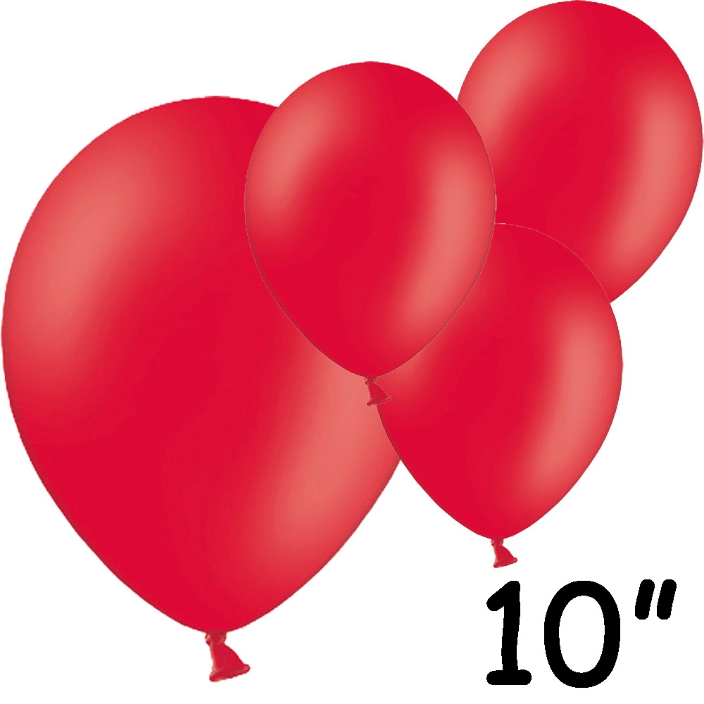 Røde Latexballoner - 100 stk til Fest og Julepynt