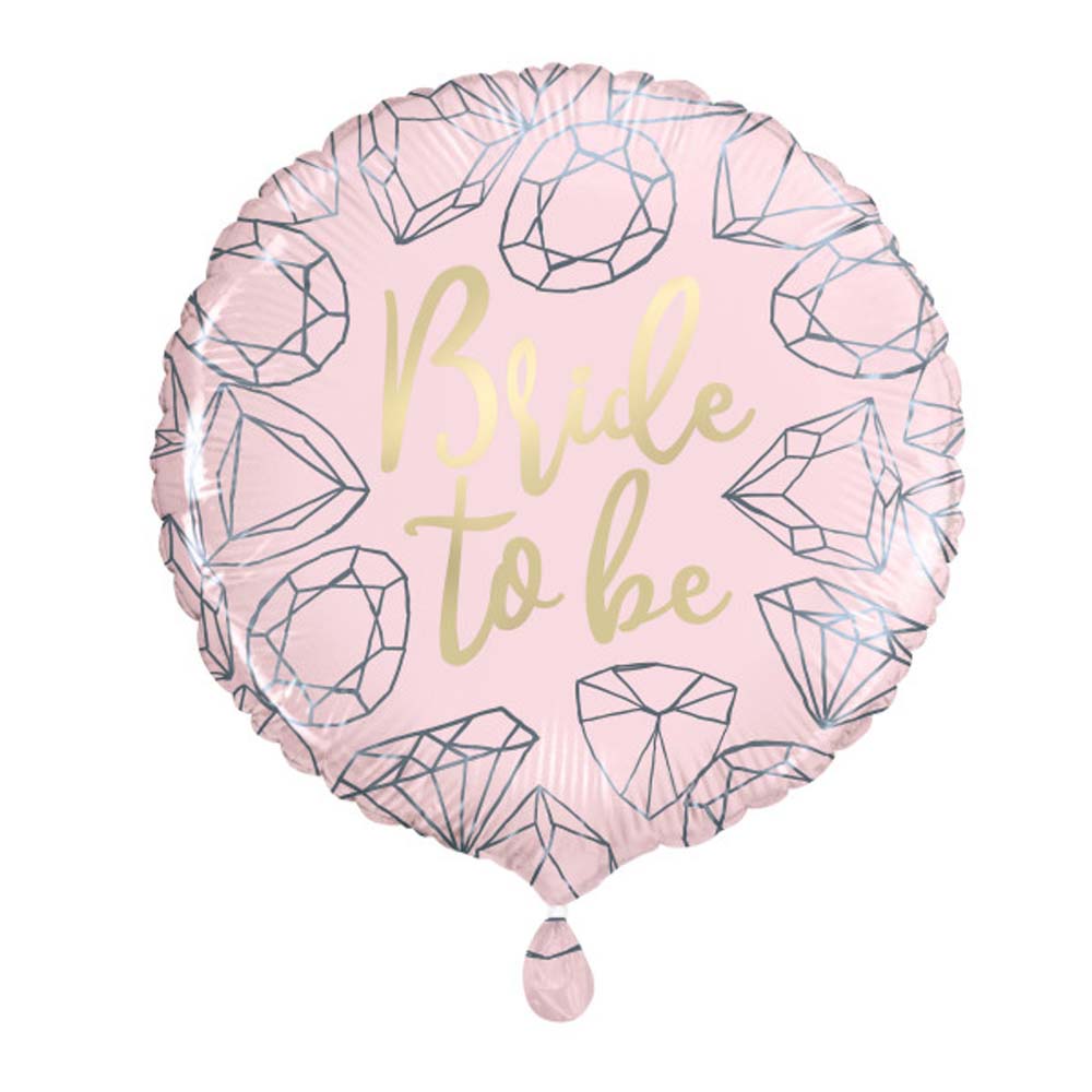 Rosa Bride To Be Folieballon til Polterabend Fest
