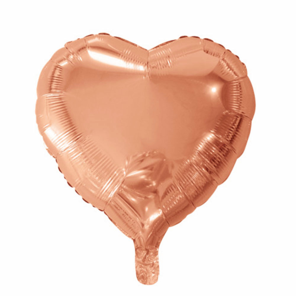 Rose Gold Hjerteballon – Uundgåelig til Festlige Begivenheder!