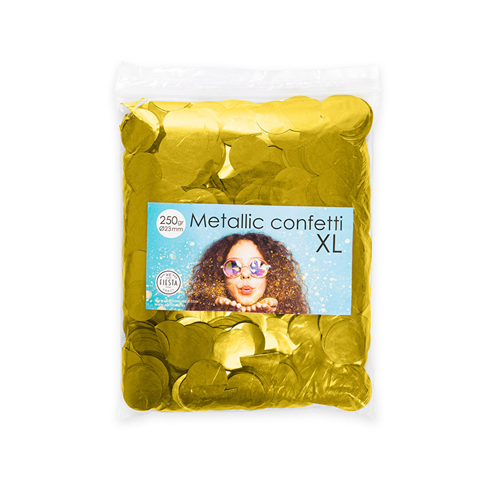 Metallisk Guld Konfetti - 250 Gram til Festen!