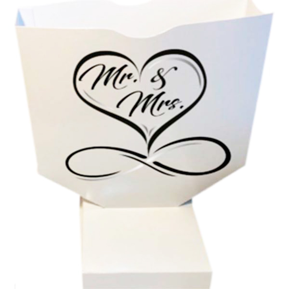 Sangskjuler til Bryllup – Mr. & Mrs. med Hjerte Design