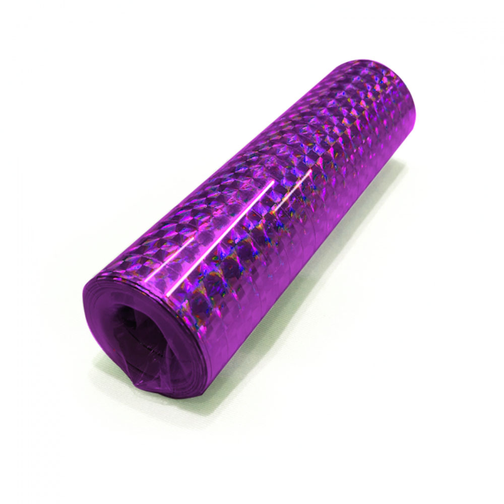 Holografiske Lilla Serpentiner – 18 stk. til Festen