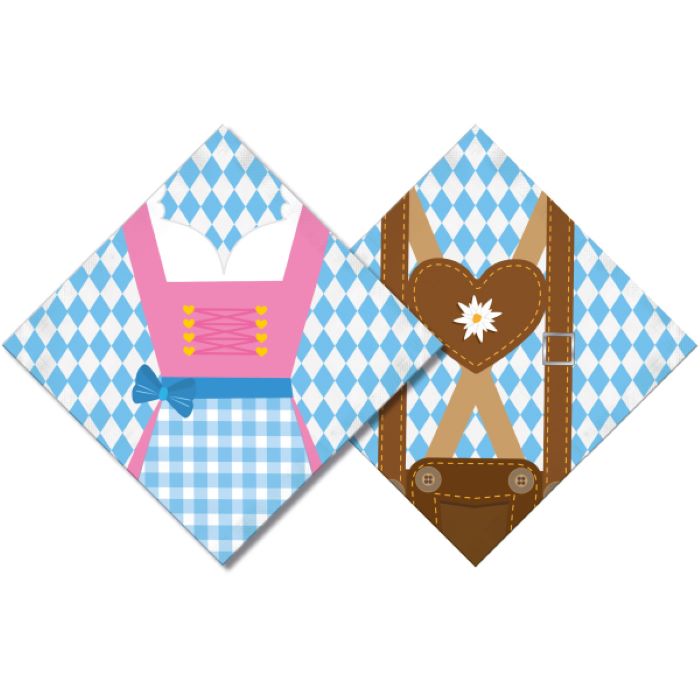 Servietter Med Oktoberfest Motiver 20x 33x33