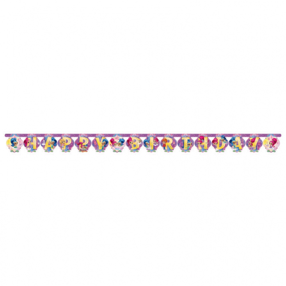 Shimmer & Shine Fødselsdagsbanner – Magisk Festpynt!