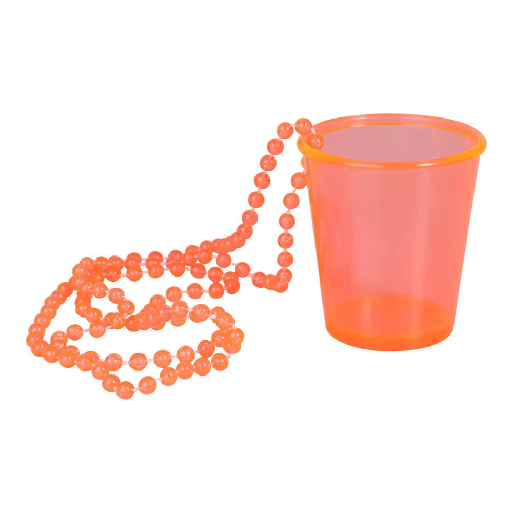 Shotglas Med Halskæde Neon Orange
