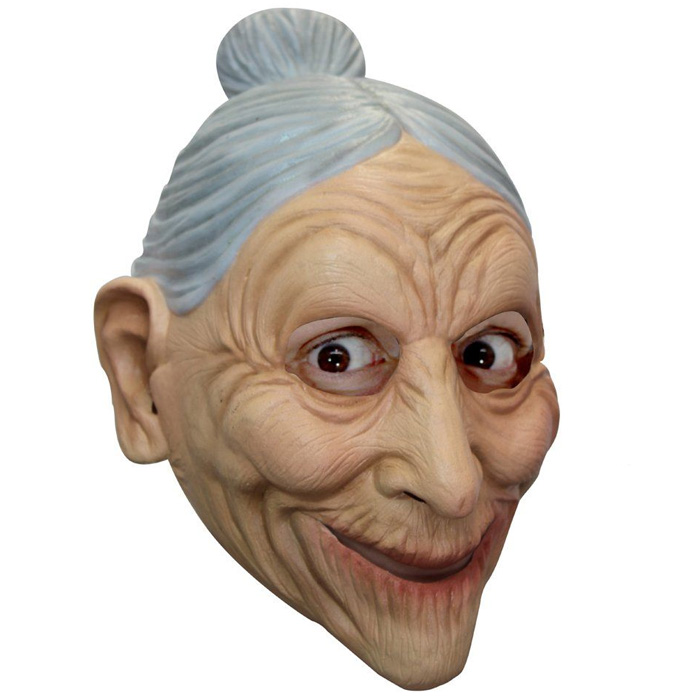 Sjov Gammel Dame Maske til Halloween Fest og Temafester