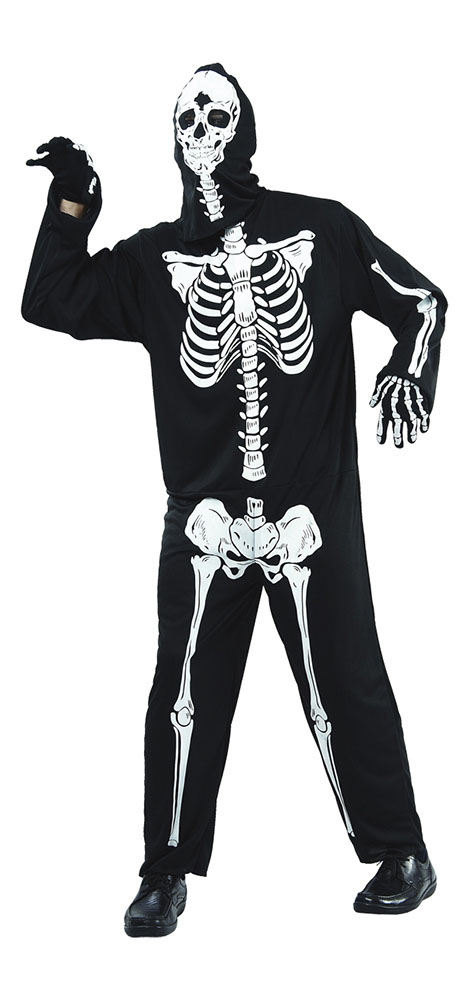 Skræmmende Skeletkostume til Voksne – Halloween Tilbud!