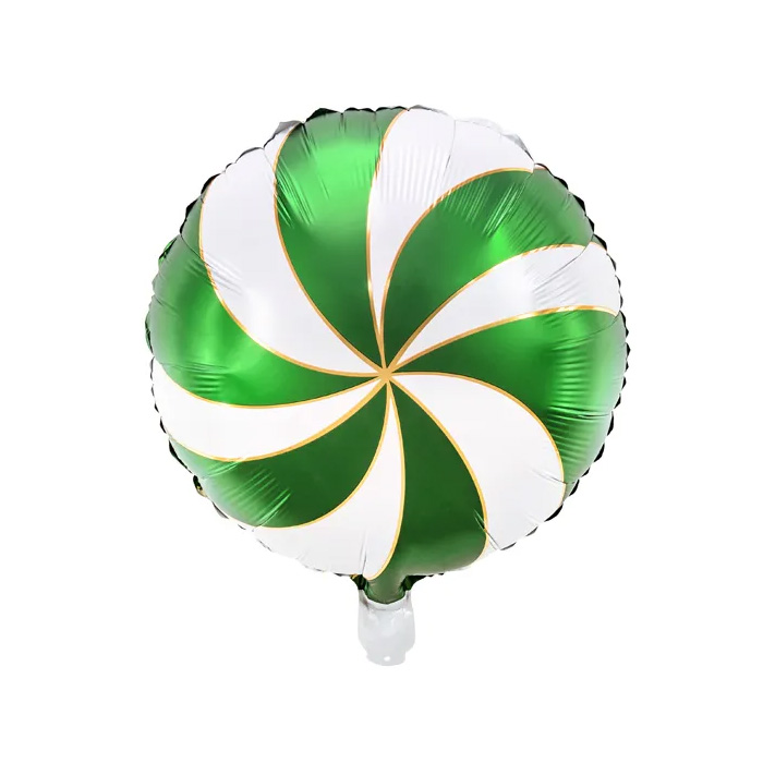 Grøn Slik Folie Ballon til Jul - Festlig Dekoration