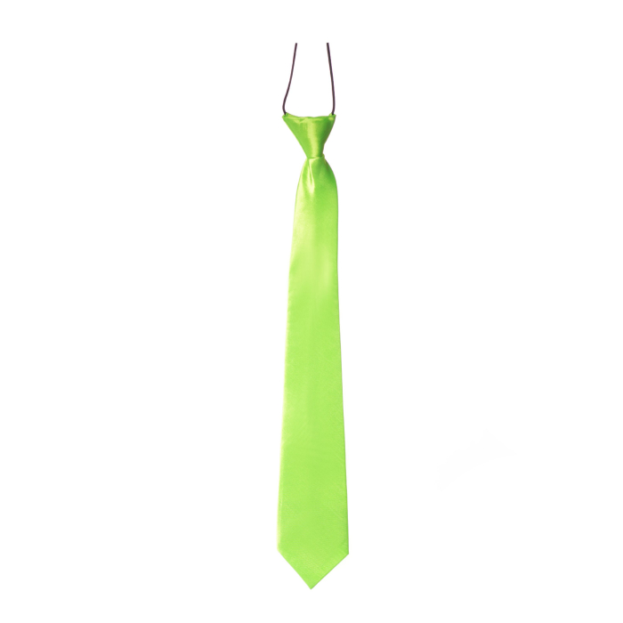 Neon Grøn Slips 50 cm - Skil dig ud fra mængden!