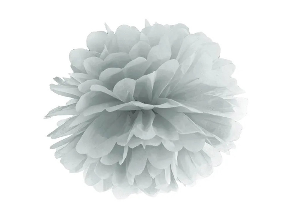 Sølv Pompom 25 cm – Elegant dekoration til enhver fest!